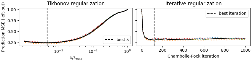 Tikhonov regularization, Iterative regularization